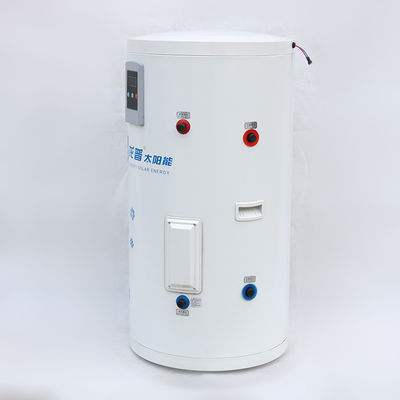 การติดตั้งระเบียง 120L ถังน้ําหมึก ถังน้ําเก็บความร้อนจากพลังแสงอาทิตย์ ถังน้ําที่มีเครื่องแลกเปลี่ยนความร้อนจากทองแดง